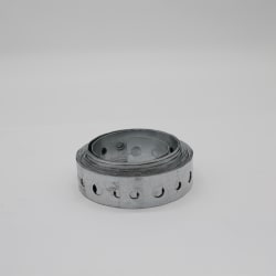 Metal Products PT26010 Plumber Tape With Alternating Nail and Bolt Hole, 10 ft Roll L x 3/4 in W, Galvanized, Domestic